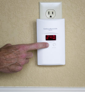 Wall-Mounted Carbon Monoxide Alarm